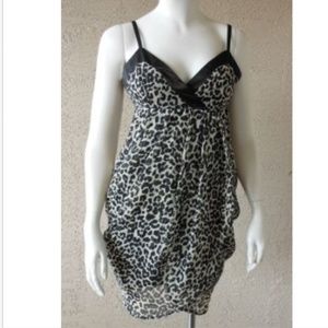 MISS SELFRIDGE Y2K Leopard Print Dress
